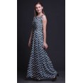thumbnail image 2 of Bimba Shibori Ladies Round Neck Sleeveless Long Tank Casual Maxi PrintDress-Small, 2 of 6