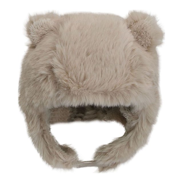 Calikids Chapeau d'Aviateur d'Hiver en Peluche - Beige (S)