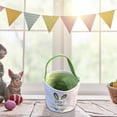 thumbnail image 1 of Hbdhejl Easter Basket Holiday Rabbit Bunny Printed Canvas Gift Carry Candy Bag, 1 of 3