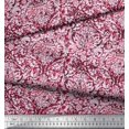 thumbnail image 2 of Soimoi Cotton Duck Fabric Leaves & Floral Batik Print Fabric by The Yard 56 Inch Wide, 2 of 3