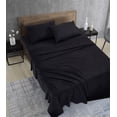 thumbnail image 5 of Home Beyond & HB design - Thermal Solid Bed Sheets Set Queen Size - 4-Piece Flannel Fleece Bedding Sheet Set with Deep Pocket - Super Soft C, 5 of 5