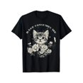 thumbnail image 1 of Men's Casual Cat Graphic T Shirt Rage Consumes Me Fun Print, 1 of 5