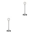 thumbnail image 1 of Baohd Contemporary Table Number Holder Photo Stand for Trendy Hotel Settings Silvery 20cm 2Set, 1 of 6