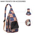 thumbnail image 4 of Modern Art Sling Backpack - Museum-Worthy Print Crossbody Bag, Fashion Forward Design, 4 of 4
