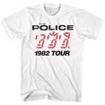 thumbnail image 1 of La Police Tournée 1982 T-Shirt Blanc pour Adulte, 1 of 2