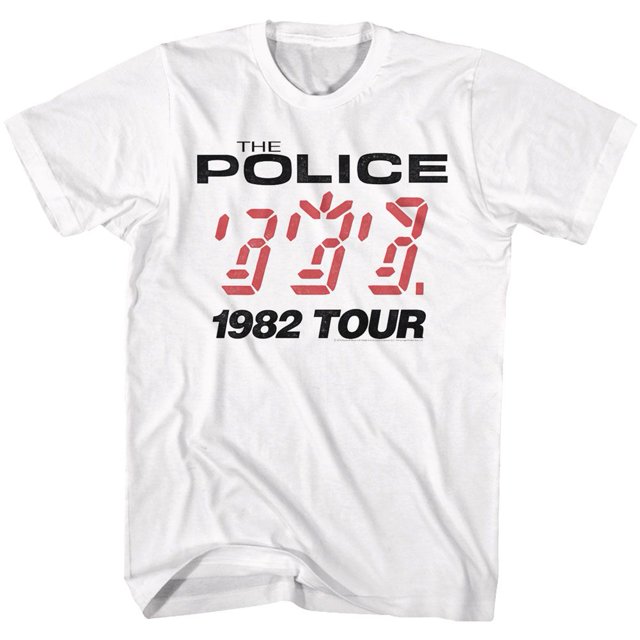 La Police Tournée 1982 T-Shirt Blanc pour Adulte