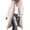 White, variant on Womens Winter Casual Loose Fashion Color Pocket Zippered Tops Reversible Long Cotton Coat