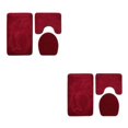 thumbnail image 2 of Guardoinrt 3x Bathroom Mat Set Easy To Clean Waterproof Comfortable Eco-friendly Anti-slip Bathroom Rug Sets PJ210922-A012 2Set, 2 of 6