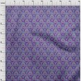 thumbnail image 3 of oneOone Georgette Viscose Fabric Damask & Floral Block Printed Fabric 1 Yard 42 Inch Wide, 3 of 4