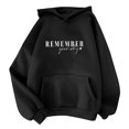 thumbnail image 2 of SDNall Hauts à Manches Longues pour Femmes Mode Classique Solide à Capuche avec Poche Sweat-Shirts, 2 of 9