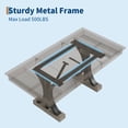 thumbnail image 2 of 71-Inch Dining Table for 6-8 People,Wooden Kitchen Table with 2 Drawers,Rectangular Farmhouse Dinner Table, 2 of 8