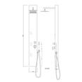 thumbnail image 4 of Rectangle Wall Mount CUPC Approved Stainless Steel Shower Panel In Chrome Color AI-19582, 4 of 7