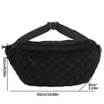 thumbnail image 3 of TIMIFISWomen's Summer Fashionable Plaid Pattern Zipper Belt Bag, 3 of 8