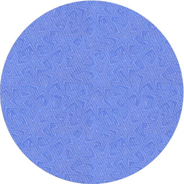 Ahgly Tapis Rond Lavable en Machine Intérieur Transitionnel Bleu Ciel, 5 Pieds Rond