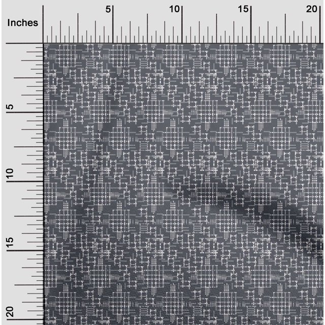 oneOone Silk Tabby Fabric Geometric Maze Kasuri Fabric Prints By Yard 42 Inch Wide