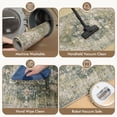 thumbnail image 3 of Exenoray Washable Bohemian Rug, Non-Slip Low Pile Printed Carpet, Faux Cashmere Surface, Vintage Green 2*6, 3 of 7