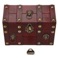 thumbnail image 2 of Wooden Vintage Storage Box, Convenient Wooden Antique Jewelry Box Elegant Combination Lock  For Collection For Adult, 2 of 8
