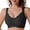 Black, variant on Seamless Wirefree Everyday Comfort Bra for T Shirt Tops with Lace Trim and Soft Support—Unlined Bralette for Home and Casual Wear