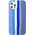 thumbnail image 1 of Étui Arc-en-Ciel Mignon Compatible avec iPhone, Étui de Protection Intégrale en Silicone Liquide Coloré Antichoc pour Femmes et Filles (iPhone 11 Pro, Bleu), 1 of 7