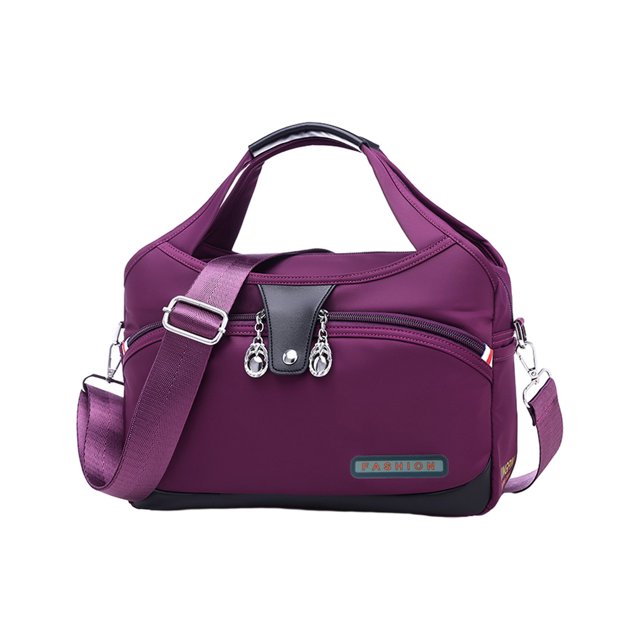 fastboy Cloth Casual And Multifunction Hand Bag With Adjustable Strap Adjustable Shoulder Strap Shoulder Bag purple 29*19*9*12 1Set