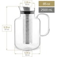 thumbnail image 4 of Teabloom 100% Plastic-Free Extra-Large Multi-Brew Borosilicate Glass Teapot + Kettle + Pitcher – Steep and Serve Hot Tea, Iced Tea, Cold Brew Tea and Fruit Infused Water – Legacy Tea Maker, 4 of 5