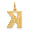 thumbnail image 3 of Diamond2Deal 14K Pendentif Initiale Lettre K en Satin Or Jaune pour Femmes, 3 of 6