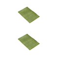 thumbnail image 1 of Youkk Polyester Chenille Bath Mat - Strong Water Absorption Exquisite Crafted Soft Texture No Shedding Yellow Green 40cm*60cm 2Set, 1 of 6