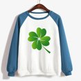 thumbnail image 2 of QIPOPIQ T-Shirts à Manches Longues à Col Rond pour Femmes St. Patrick's Day T-Shirts Dames Amples T-Shirt Imprimé Shamrock T-Shirt Vert Chanceux Haut T-Shirt à Col Rond Saint Patricks Day Offres de Chemises des Fêtes, 2 of 4