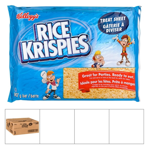 Kellogg's Rice Krispie Cereal Bars, Sheet | 907G/Unit, 5 Units