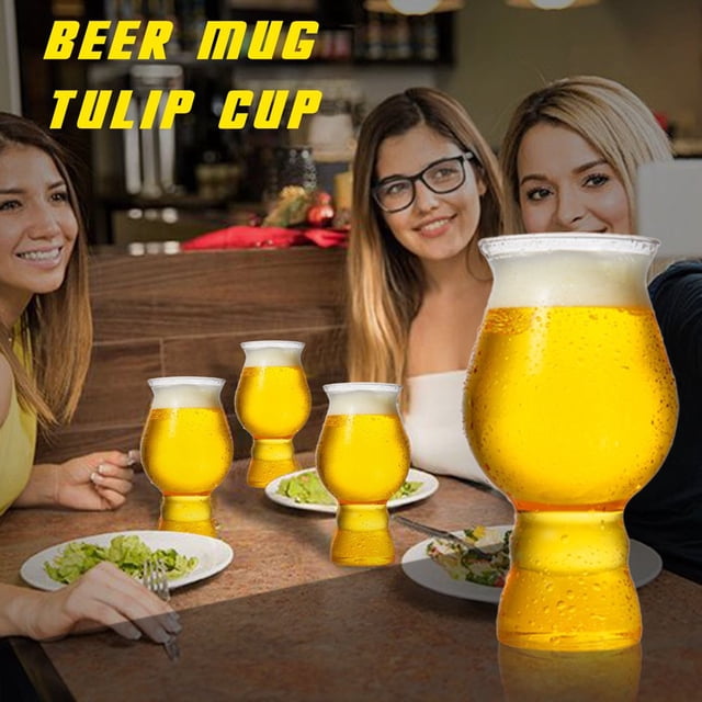 Host Beer Glass Freezer Gel Chiller Double Wall Plastic Frozen Pint Glass
