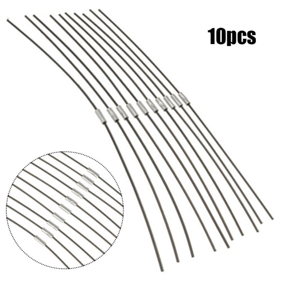 Allume 10Pcs Strimmer Trimmer Extra Strong Spool Line for BOSCH ART 23 26 30 Silver
