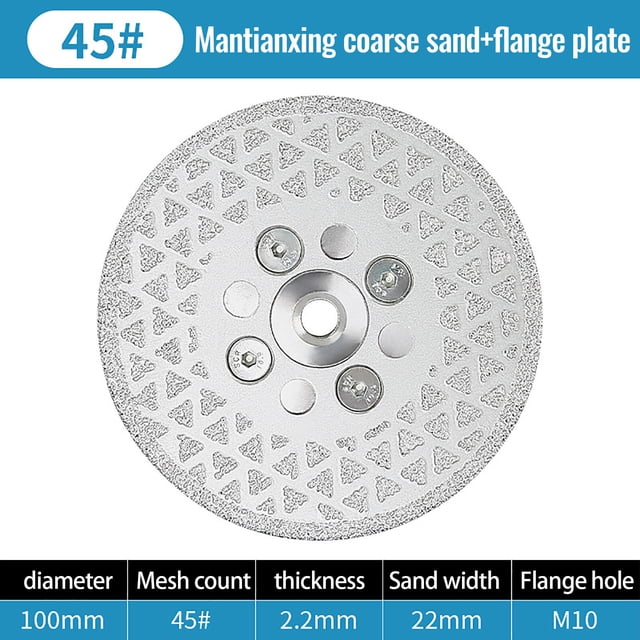 Brazed Diamond Double-Sided Full Cutting Grinding Disc Angle Grinder Grinding Disc Floor Cutting Disc