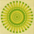 thumbnail image 1 of Ahgly Company Tapis d'Intérieur Lavable en Machine Carré Vert, 4 Pieds Carré, 1 of 7