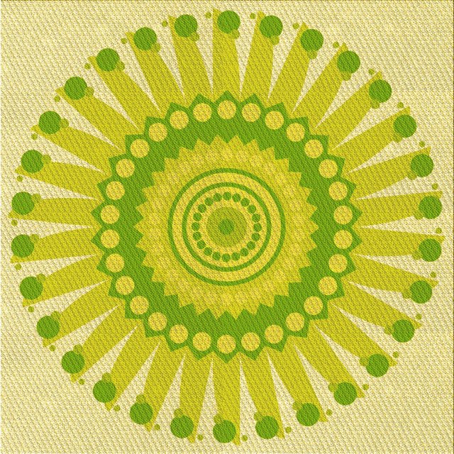 Ahgly Company Tapis d'Intérieur Lavable en Machine Carré Vert, 4 Pieds Carré