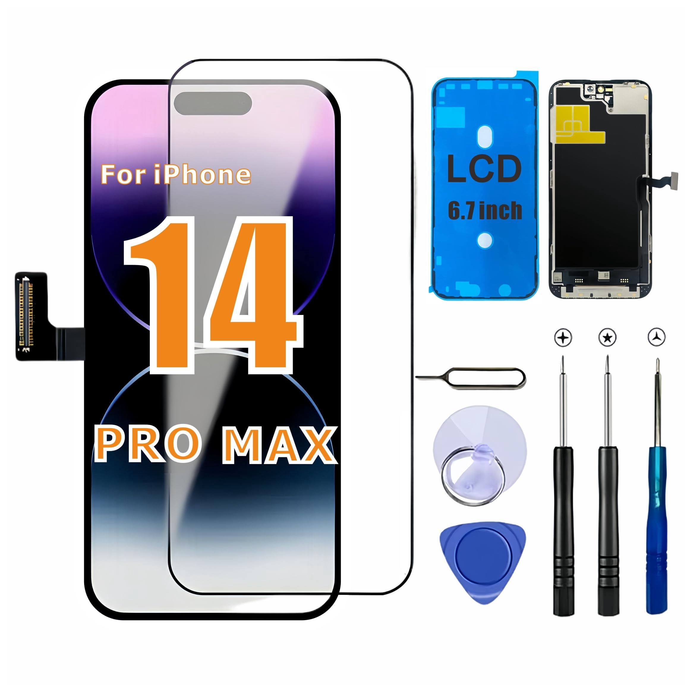 ZTR iPhone 14 Pro Max Screen Replacement 6.7'' COF LCD Display