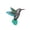 Blue, variant on Outdoor Wall Artmetal Hummingbird Wall Decoration Colorful Birds Art Fence Decorations Metal Birds Outdoor Wall Sculpture Hanging for Garden, Home Decoration, Party Decoration
