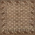 thumbnail image 1 of Ahgly Company Indoor Square Abstract Dark Sienna Brown Southwestern Area Rugs, 8' Square, 1 of 6