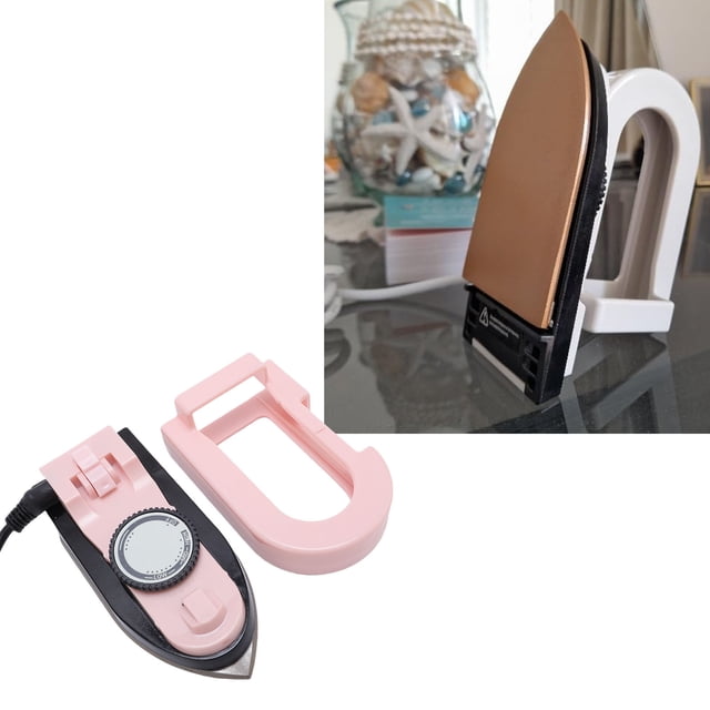 Steam Iron, Portable Temperature Adjustable Ironing Machine Foldable Electric Clothes Iron with Detachable Handle for Travel Home Use