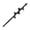 Black 1 Packs, variant on Drill Bit for Garden Spiral Bulb Planter Bit with Solid Steel Shaft for Hex Driver Tools 4x22cm— Accessory for Soil Drilling, 22.8 cm×4.2 cm, Black 3 Packs