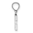 thumbnail image 2 of Diamond2Deal 14K White Gold Block Letter E Initial Pendant for Women, 2 of 6