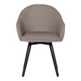 thumbnail image 2 of Studio Designs Home Dome Swivel Office or Dining Chair w/ Metal Legs, Beige, 2 of 8