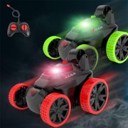 Cagogo under $5 1Pcs Remote Control Stunt Car, Remote Control Car 360 Degree Flip, Stunt RC Car with Lights and Music, All TerrainToyCar forKidsBoysGirls, Rechargeable RC Stunt Car