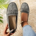 thumbnail image 2 of Wensltd Spring Fall Shallow Mouth Shoes Fashion Casual Style Solid Color Round Toe Women's Flats, 2 of 8