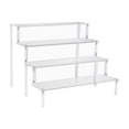 thumbnail image 2 of HILABEE Ladder Tier Acrylic Rack Perfume Makeup Organizer Countertop Riser Showcase 4 4 4 Ladder, 2 of 7