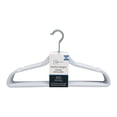 thumbnail image 4 of Mainstays-Adult 10PK Slim Hanger, Non-Velvet Plastic Hangers for Clothes, White Color, 4 of 7