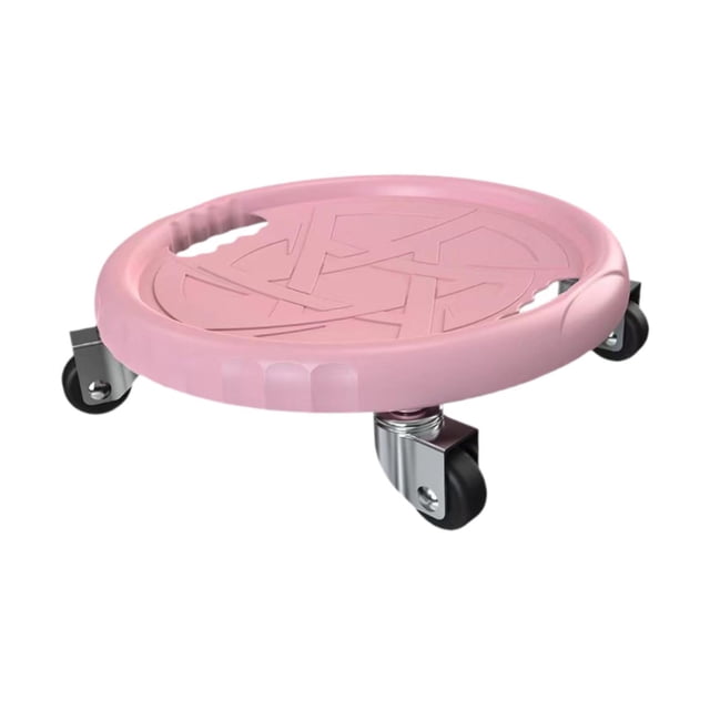 Almencla Entraîneur Abdominal Rouleau Disque Glissières d'Exercice pour Équipement de Mise en Forme Usage Gym Rose