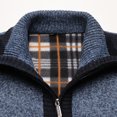 thumbnail image 4 of Qertyioot Hauts pour Hommes Mode Veste Décontractée Extérieur Manches Longues Manteau Chaud, 4 of 7