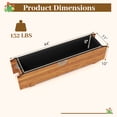 thumbnail image 3 of Costway Raised Garden Bed Wood Rectangular Planter Box with 2 Drainage Holes Outdoor, 3 of 10