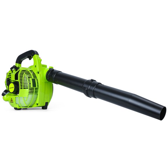 Souffleur de Feuilles Portatif à 2 Temps, Souffleur de Feuilles à Essence, Souffleur à Essence Portatif 26 Cc, Puissant Souffleur de Dégagement pour l'Entretien de Pelouse, Soufflage de Neige et Nettoyage de Cour (Vert)