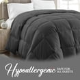 thumbnail image 2 of Canadian Linen Down Alternative 220 GSM Microfiber Comforter, Grey, Queen Size, Machine Washable, Hypoallergenic, 2 of 8